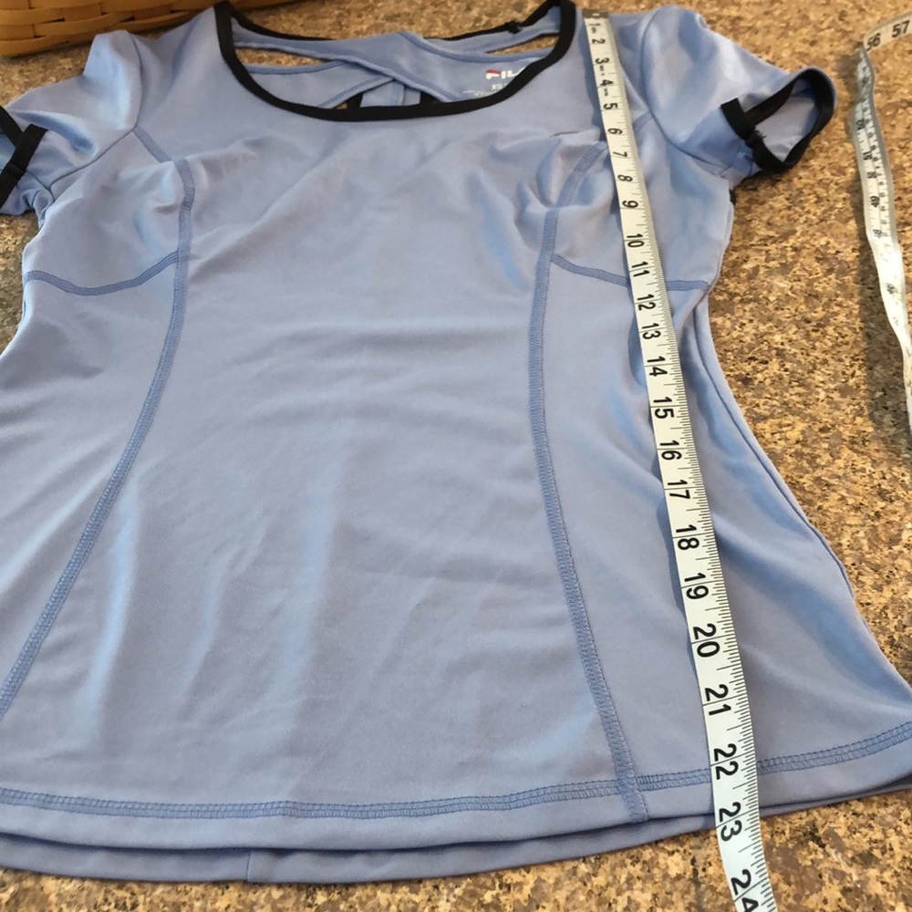 Fila Sport Active Athletic Short Sleeve Top XS Flattering Shape and Style - Picture 7 of 13